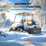 Enervol 48V 160Ah Lithium (LiFePO4) Golf Cart Battery, 200A BMS