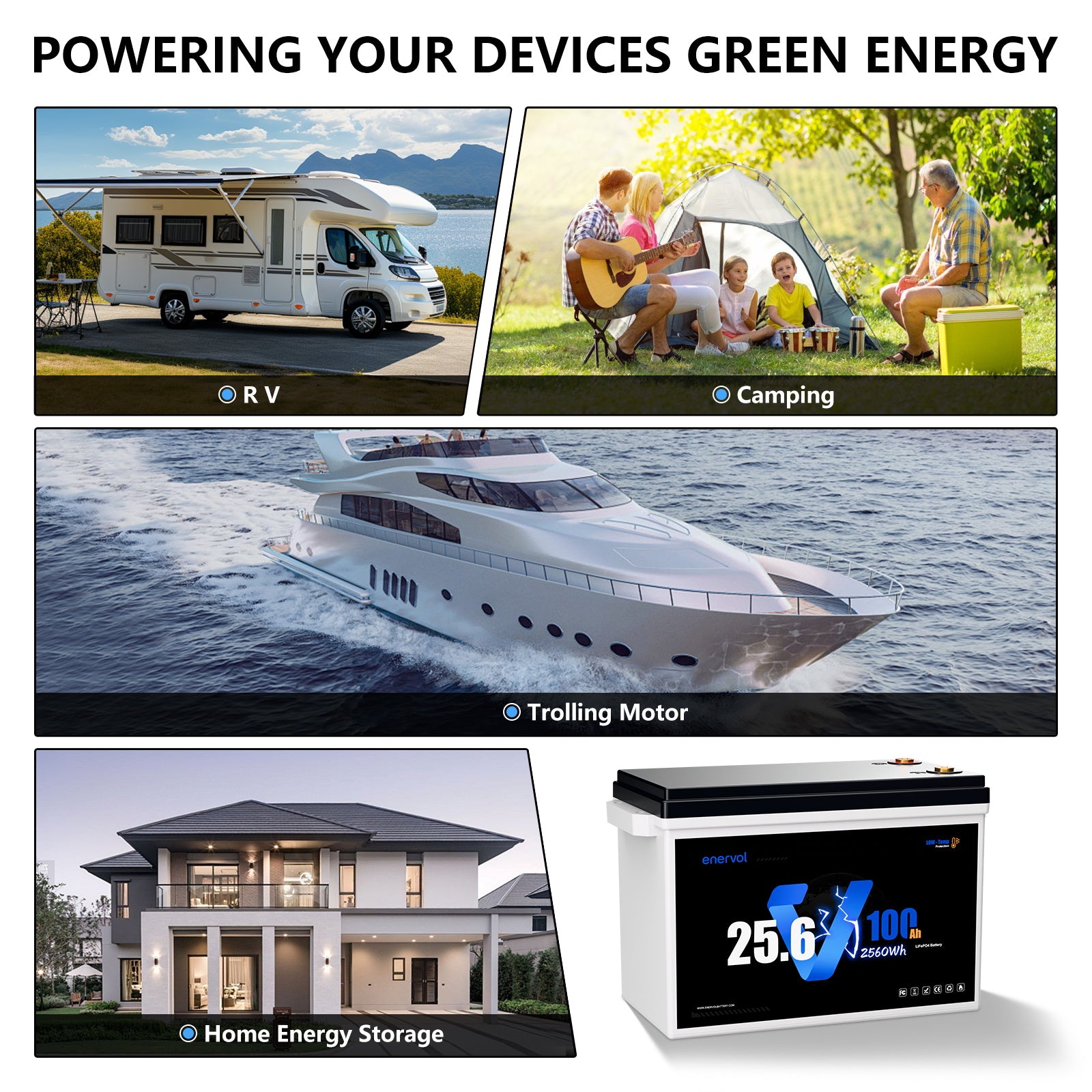 Enervol 24V 100Ah Lithium Battery